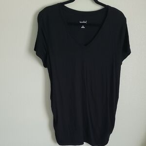Isabel Maternity by Ingrid & Isabel Black V-Neck Tee